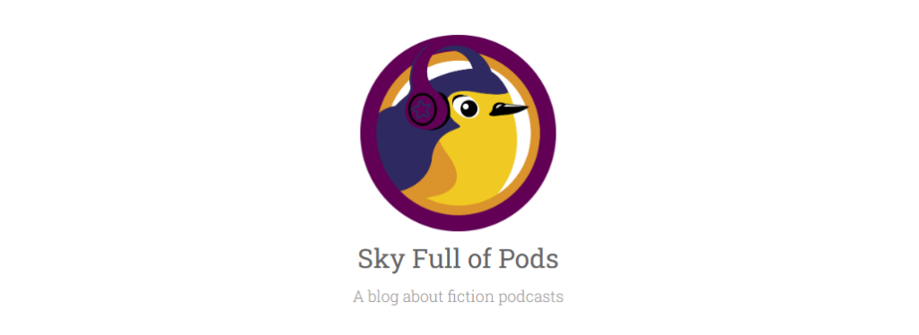 Screenshot of the Sky Full of Pods logo and description: 